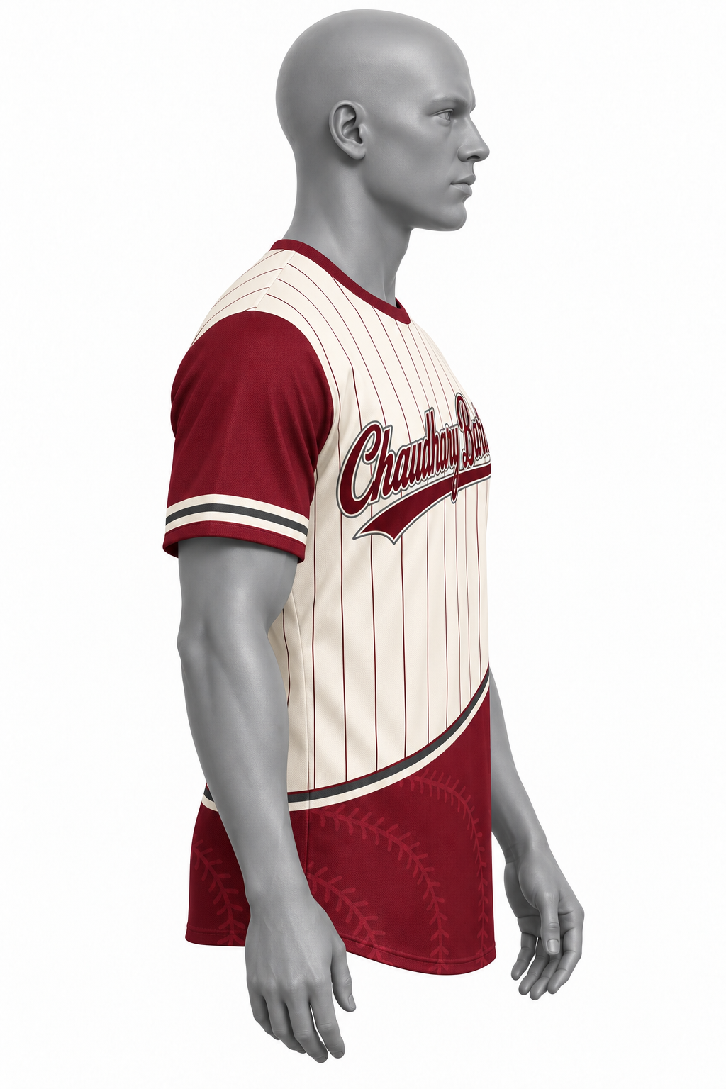 Custom Cream & Burgundy Sublimated Baseball Jersey – Chaudhary Barlo