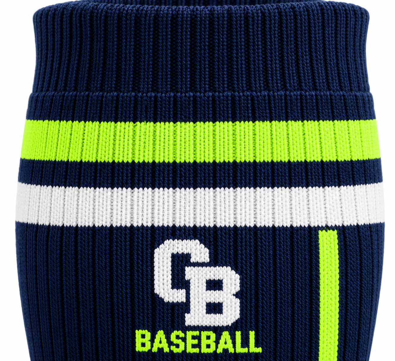Custom Navy & Lime Knee-High Baseball Socks – Chaudhary Barlo