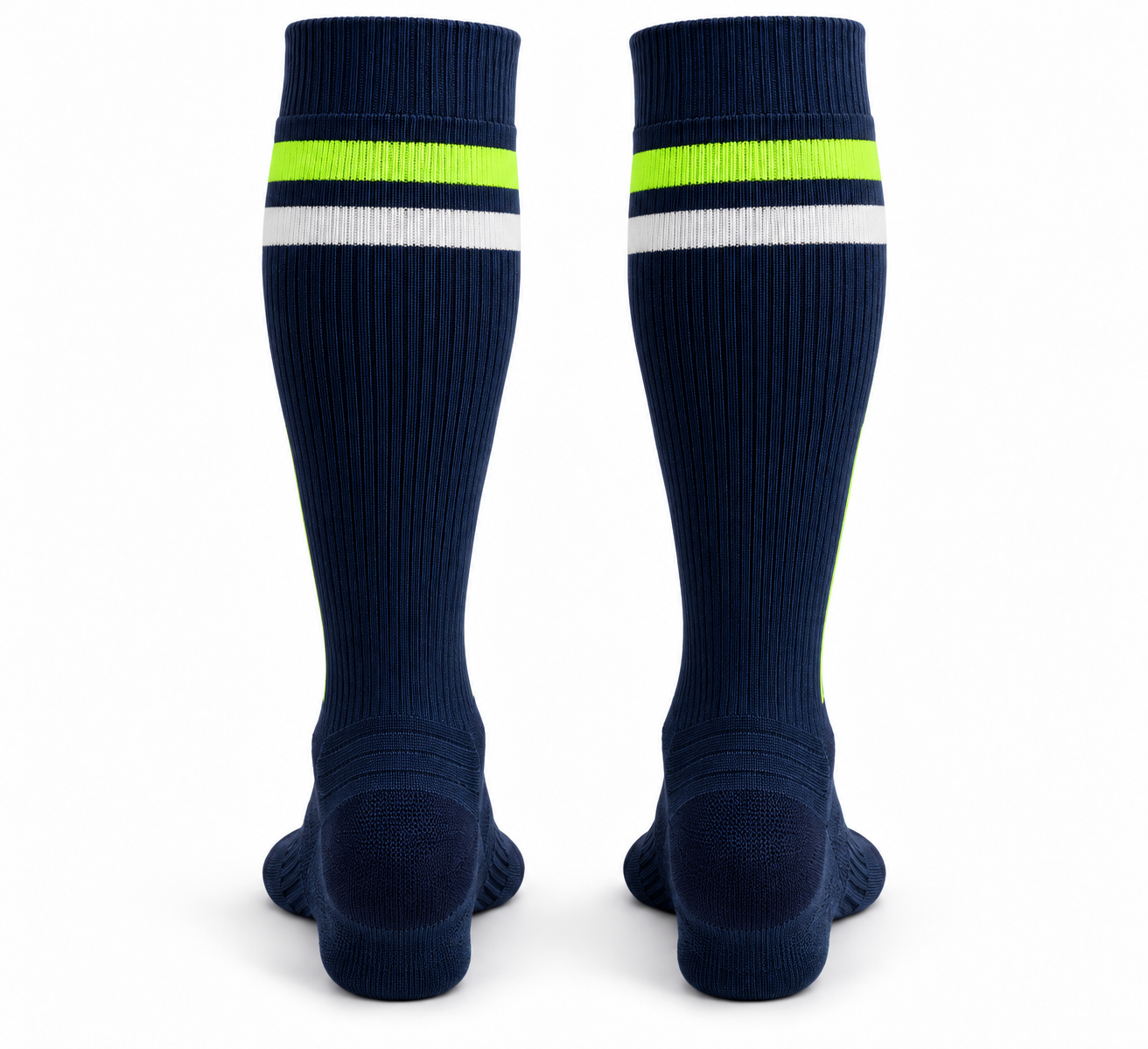 Custom Navy & Lime Knee-High Baseball Socks – Chaudhary Barlo image 5