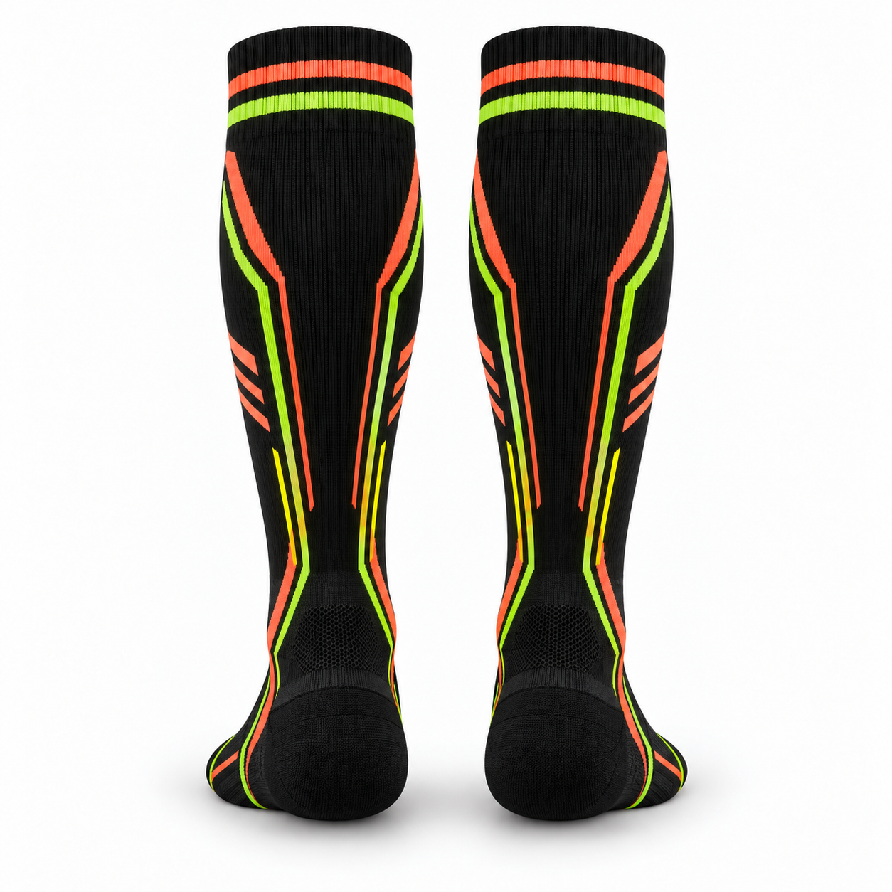 Custom Black & Neon Knee-High Baseball Socks – Chaudhary Barl image 5