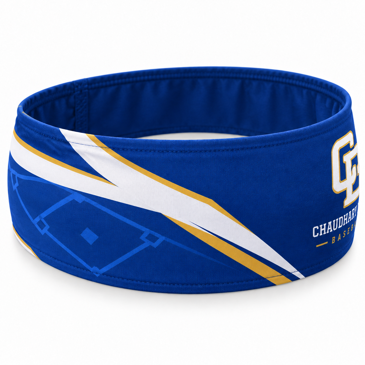 Custom Royal Blue Sublimated Baseball Headband – Chaudhary Barlo image 3