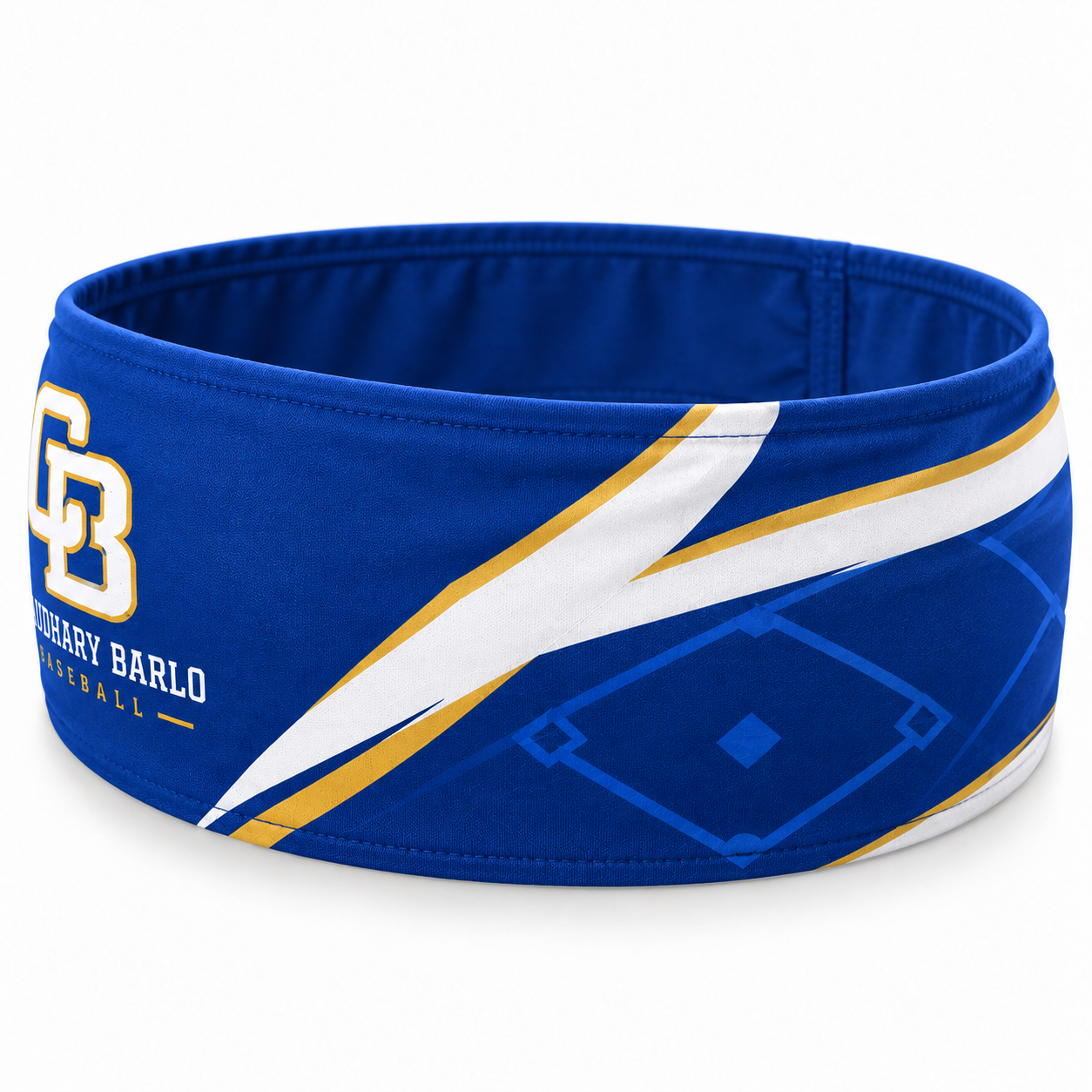 Custom Royal Blue Sublimated Baseball Headband – Chaudhary Barlo image 4