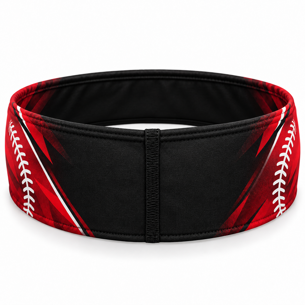 Custom Black & Red Sublimated Baseball Headband – Chaudhary Barlo image 5