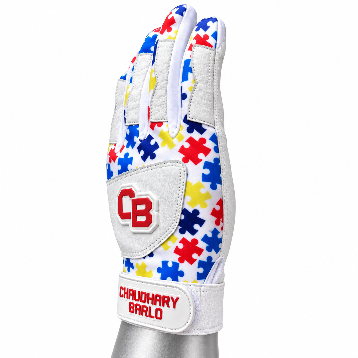 Custom Puzzle Print Leather Baseball Batting Gloves – Chaudhary Barlo