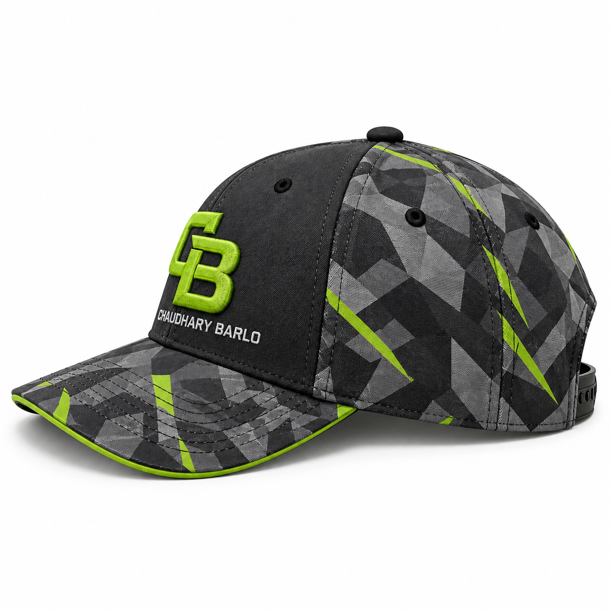 Custom Camo Baseball Cap with Sublimation & 3D Embroidery – Chaudhary Barlo image 4