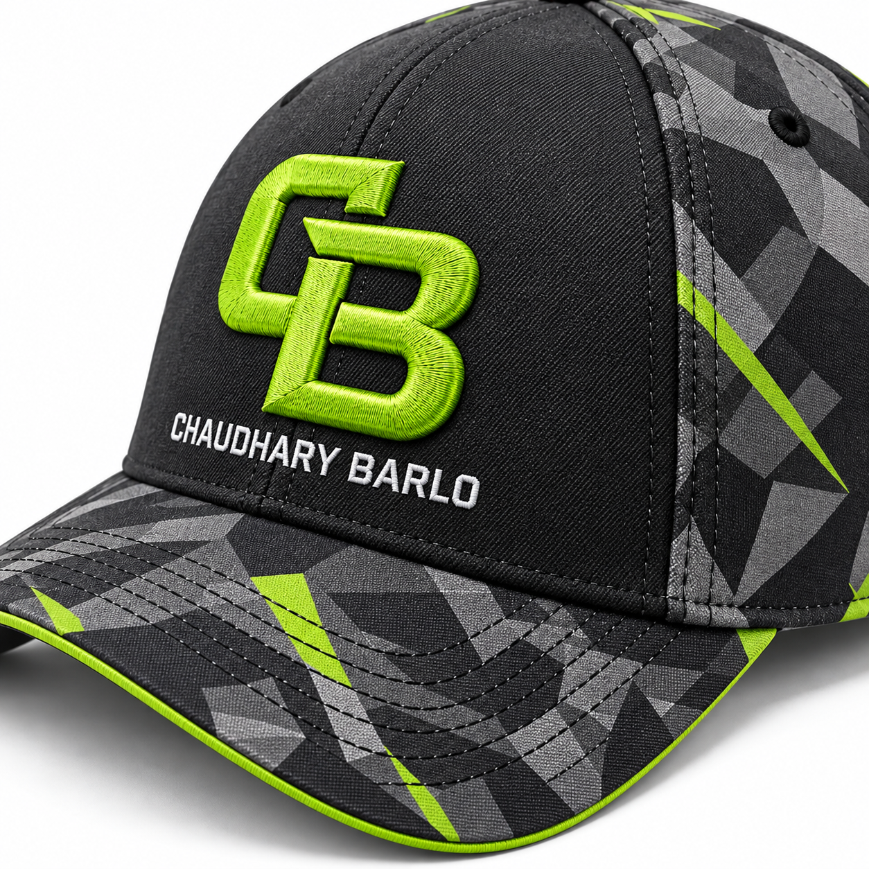 Custom Camo Baseball Cap with Sublimation & 3D Embroidery – Chaudhary Barlo image 5